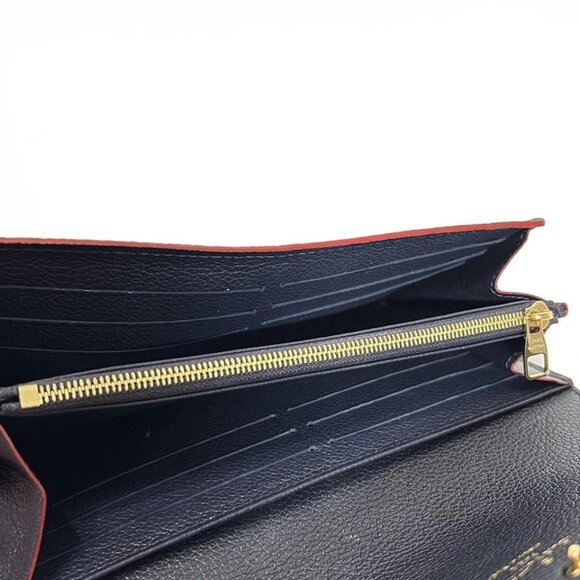 LOUIS VUITTON Portefeuille Sara Marine Rouge Monogram Empreinte - 360-071525 - Picture 3 of 5